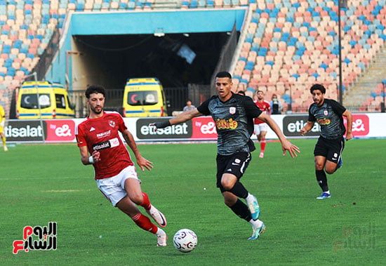 الأهلي يتقدم على فاركو بهدف حسين الشحات فى الشوط الأول