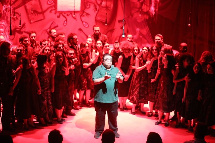 افتتاح عرض "حاجة تخوف" بمركز الإبداع الفني للمخرج خالد جلال.. صور