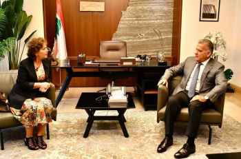 اللواء ابراهيم التقى نجاة رشدي وبحث مع السفير البرازيلي مسألة احتمال التصعيد في الجنوب