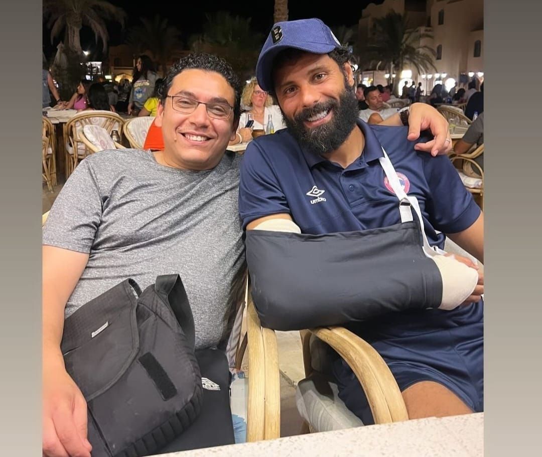 إصابة محمود جنش بشرخ بالكتف ويغيب عن مودرن فيوتشر لمدة 4 أسابيع.. صورة