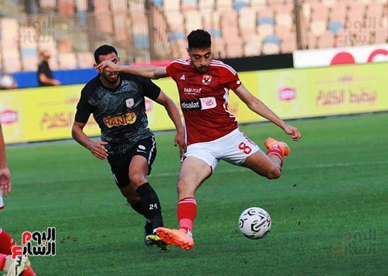 الأهلي يتقدم على فاركو بهدف حسين الشحات فى الشوط الأول