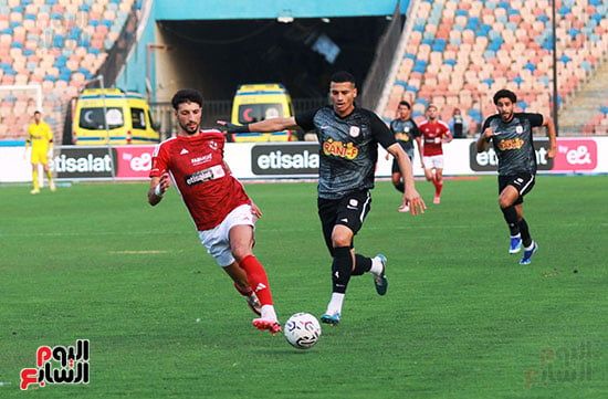 الأهلي يتقدم على فاركو بهدف حسين الشحات فى الشوط الأول