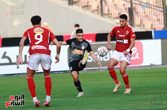 الأهلي يتقدم على فاركو بهدف حسين الشحات فى الشوط الأول