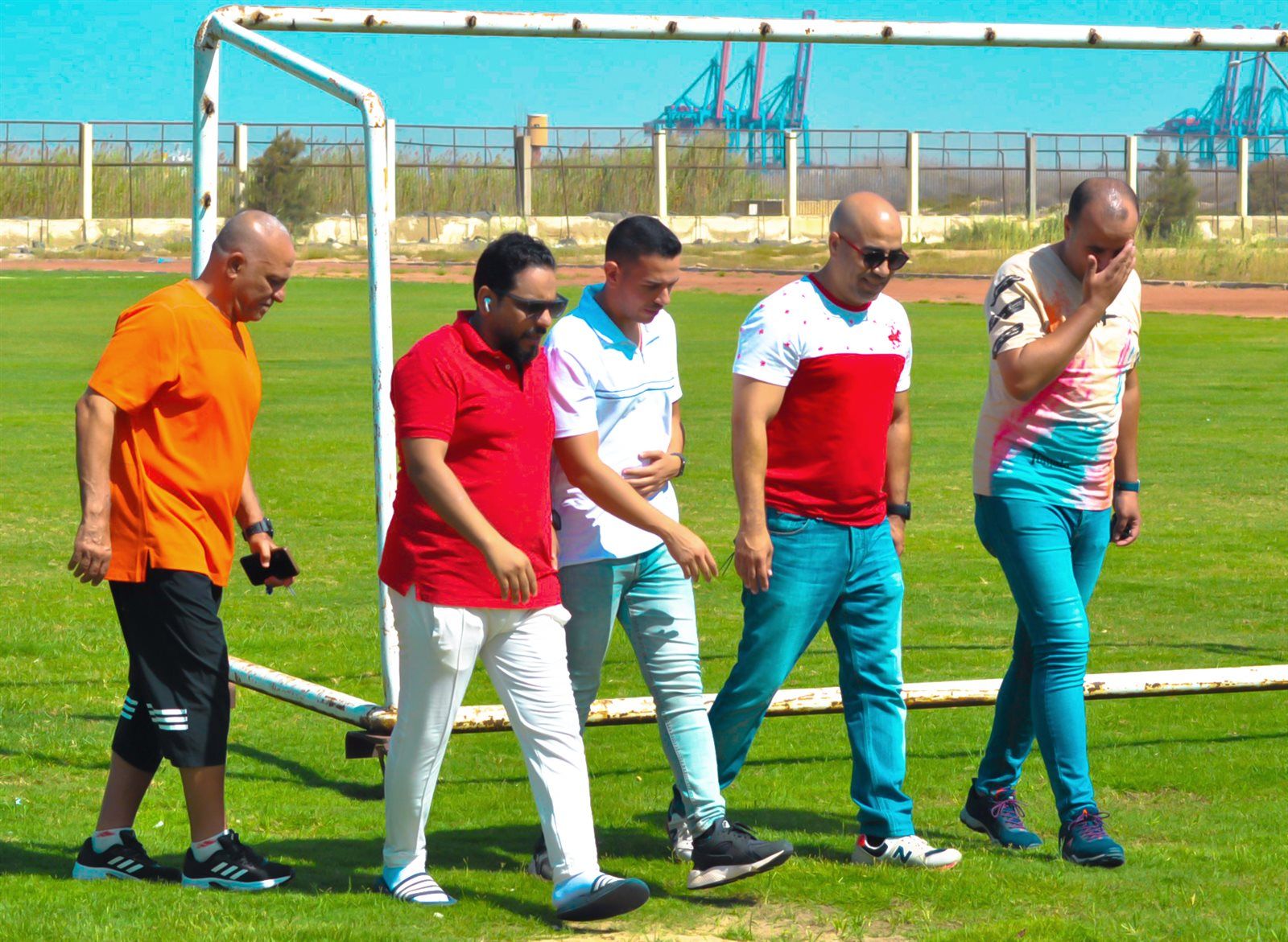 الجهاز الفني لبورفؤاد يعاين ملعب الفريق قبل الموسم الجديد