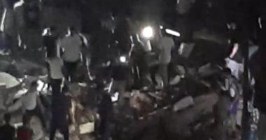 انهيار عقار من 4 طوابق في حي المناخ بمحافظة بورسعيد