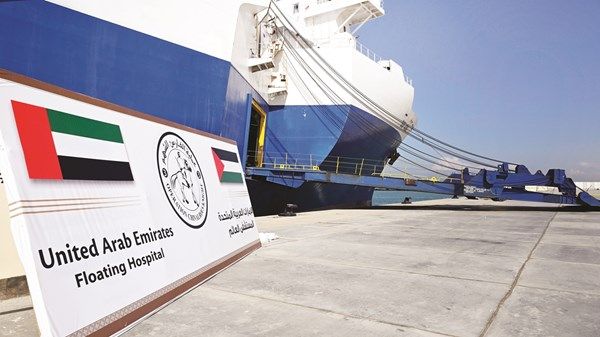 المستشفى الإماراتي العائم في العريش يجري 800 جراحة لمصابين فلسطينيين