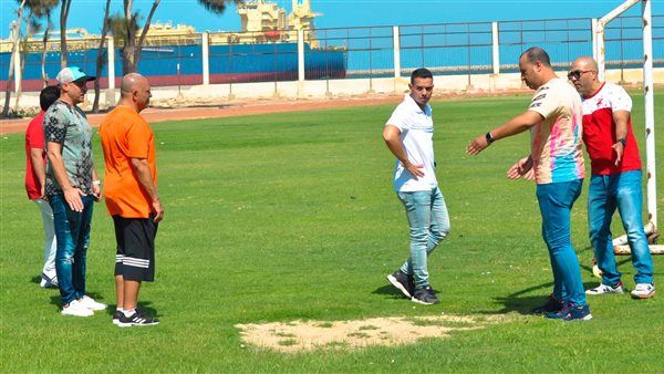 الجهاز الفني لبورفؤاد يعاين ملعب الفريق قبل الموسم الجديد
