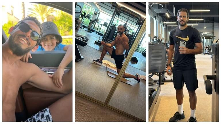 ستوري نجوم كرة القدم.. عضلات صلاح.. مهارة عاشور.. وجلسة تصوير مصطفى محمد