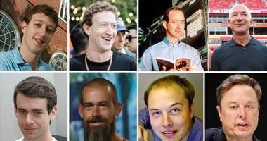 تكنولوجيا: الفلوس غيرت شكلهم.. صور تظهر شكل رؤساء شركات التكنولوجيا فى بدايتهم