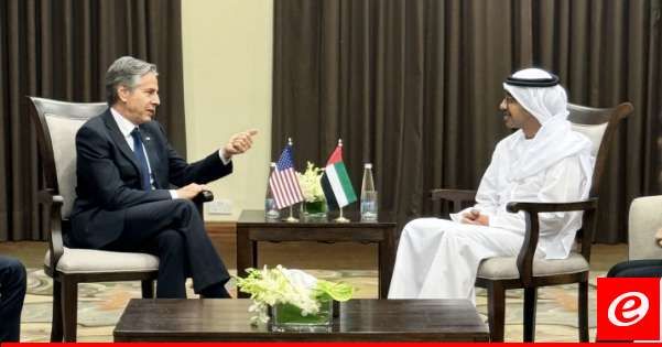 بن زايد لبلينكن: ندعم المساعي الأميركية والدولية للتوصل إلى وقف مستدام لإطلاق النار في غزة
