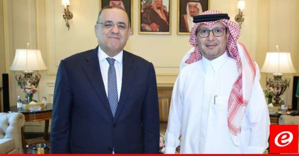 بخاري التقى البيسري وبحثا بأبرز التطورات السياسية وتعزيز التعاون الأمني بين لبنان والسعودية