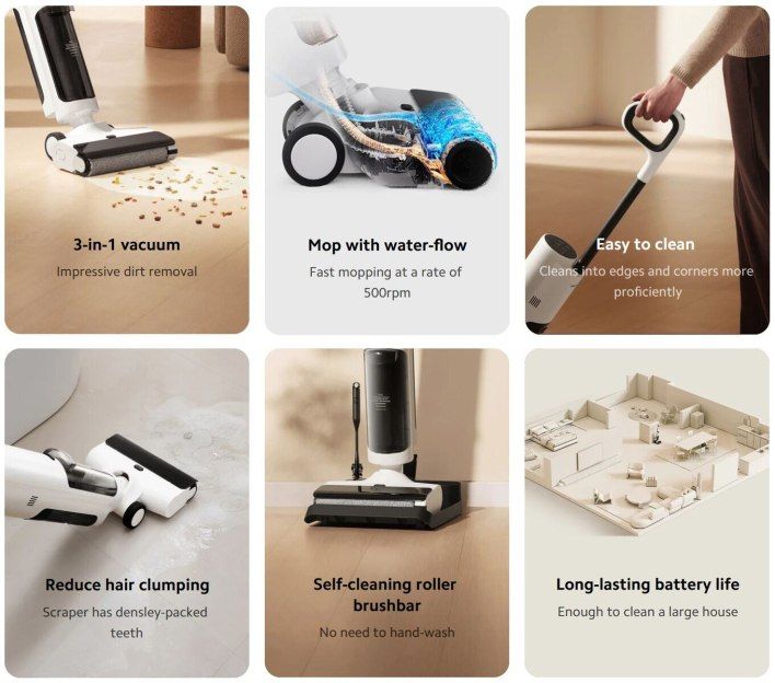 تكنولوجيا: شاومي تطلق Truclean W20 Wet Dry Vacuum: مكنسة كهربائية جديدة ذاتية التنظيف