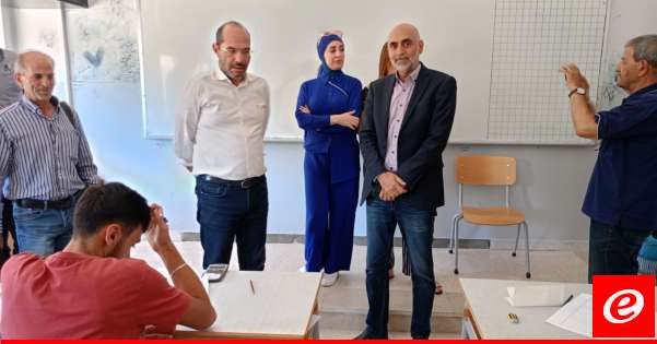 مراد تفقد سير الامتحانات الرسمية في ثانويات ومدارس البقاع الغربي