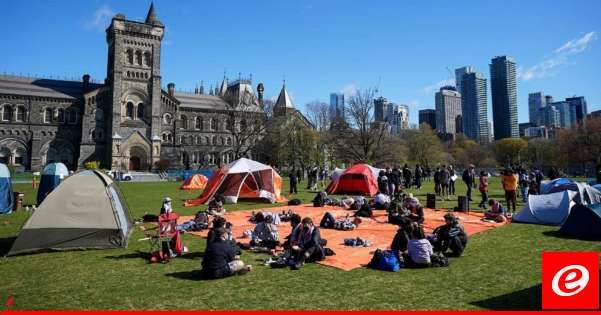 محكمة كندية تسمح للشرطة بفض مخيم مؤيد للفلسطينيين بجامعة تورونتو