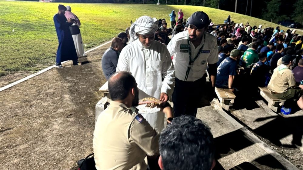 رقصة "المجرور" و"المزمار" تجذب زوار المخيم الكشفي العالمي في أمريكا