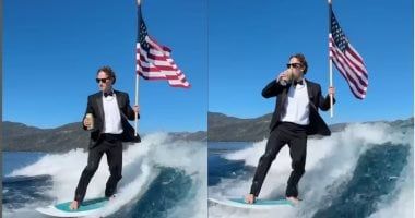 تكنولوجيا: ببدلة رسمية والعلم الأمريكى.. هكذا احتفل زوكربيرج بعيد الاستقلال