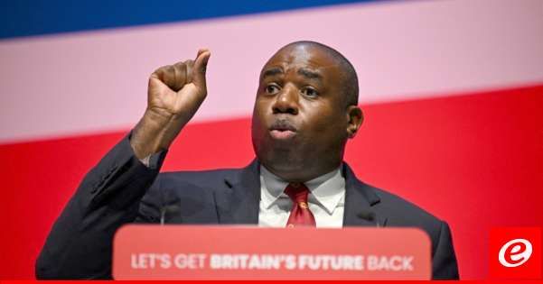 وزير الخارجية البريطاني الجديد دعا إلى "وقف فوري لإطلاق النار" في غزة