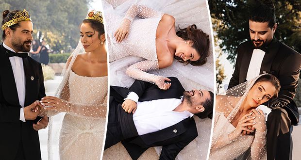 بصور رومانسية.. دانييلا رحمة وناصيف زيتون يعلنان زواجهما رسمياً