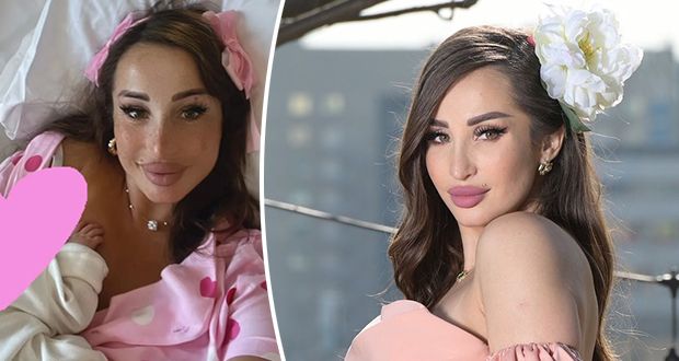 مايا نعمة توثق ولادة طفلتها الأولى بهذه الصور