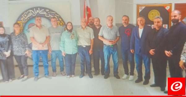 ناصر جابر تفقد مركز تصحيح الامتحانات في ثانوية كامل الصباح في النبطية واستمع لمطالب الاساتذة المعتصمين