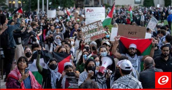 سلطات أميركا اتهمت إيران باستغلال الاحتجاجات بشأن حرب غزة في الولايات المتحدة