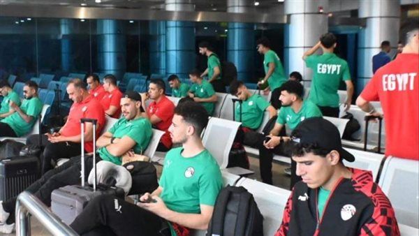 بعثة المنتخب الأوليمبي تغادر مطار القاهرة إلى بوردو استعدادًا للأولمبياد
