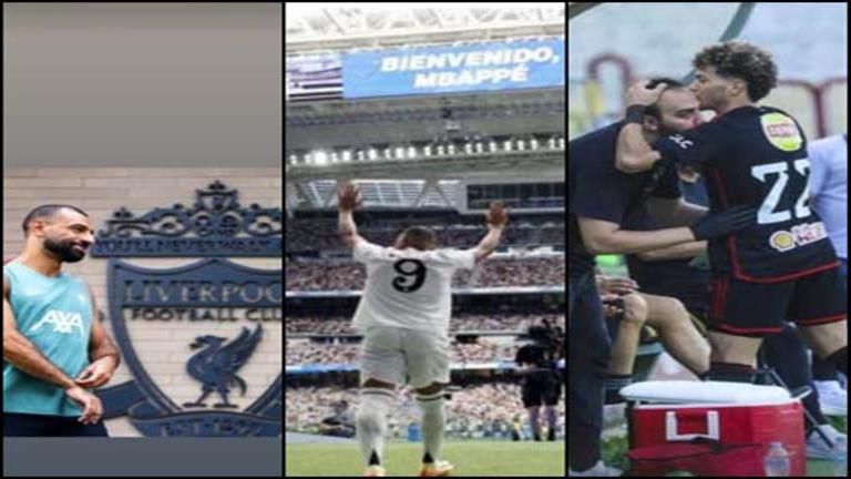 ستوري نجوم كرة القدم.. تدريبات صلاح.. تهنئة نجوم الأهلي ليوسف أيمن.. وتقديم مبابي