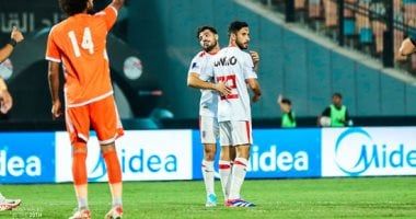 مهاب ياسر يسجل الهدف الأول للزمالك فى شباك بروكسى
