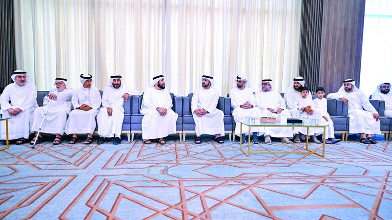 الامارات | حمدان بن محمد يقدّم العزاء في وفاة  محمد علي سلطان العلماء