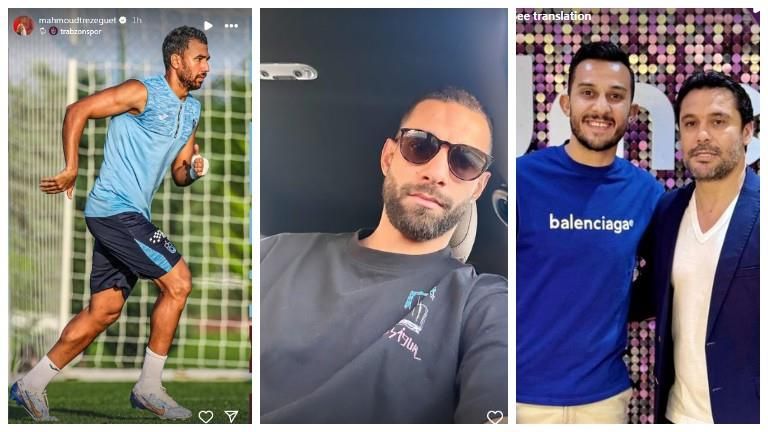 ستوري نجوم كرة القدم.. عضلات رونالدو.. تدريبات تريزيجيه.. وكهربا ووالدته