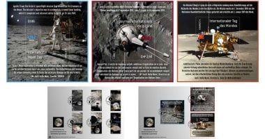 تكنولوجيا: الأمم المتحدة تحتفل بذكرى وصول البشر للقمر بطوابع البعثات القمرية الدولية