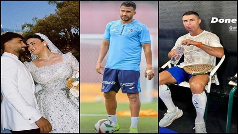 ستوري نجوم كرة القدم.. تنس رونالدو.. تدريبات تريزيجيه.. حفل زفاف مروان عطية