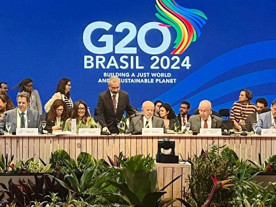 رانيا المشاط تُشارك في إطلاق التحالف العالمى ضد الجوع بحضور رئيس البرازيل