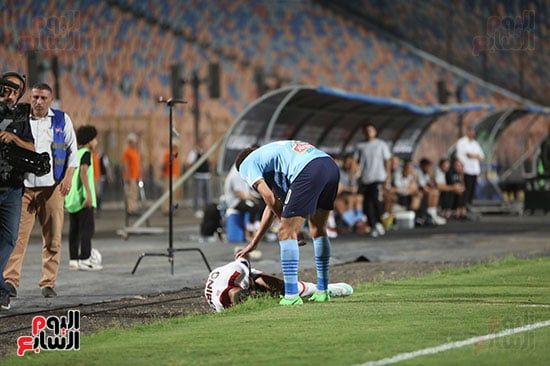 الزمالك يتقدم على بيراميدز بهدف شلبى فى الشوط الأول .. صور