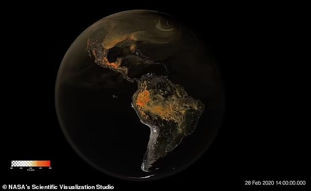 تكنولوجيا: ناسا تلتقط صورا لثانى أكسيد الكربون وهو يتحرك فى السماء