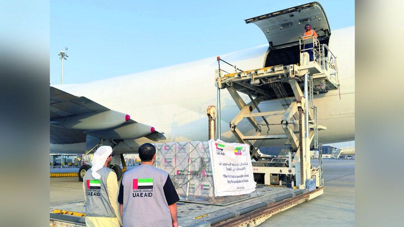 الامارات | بتوجيهات رئيس الدولة.. الإمارات ترسل طائرة مساعدات إلى إثيوبيا