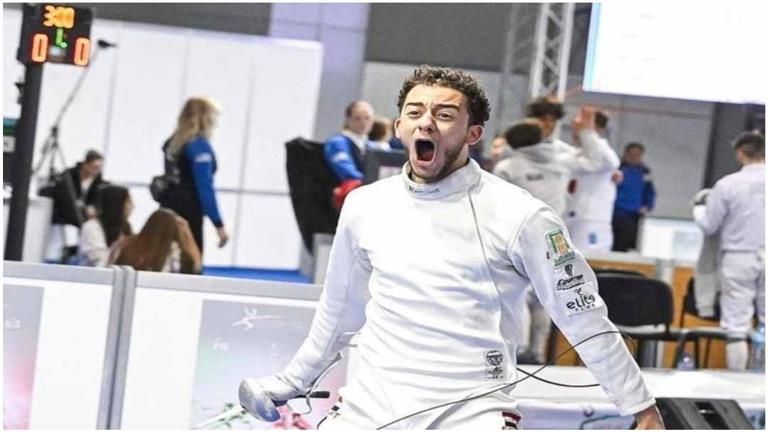 "احتفل على طريقة رونالدو".. محمد السيد يتأهل لثمن نهائي سلاح المبارزة بأولمبياد باريس 2024