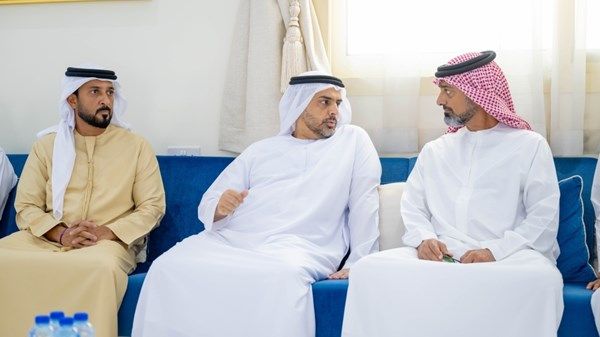 عمار بن حميد يعزي في وفاة عبدالله محمد بوشهاب السويدي