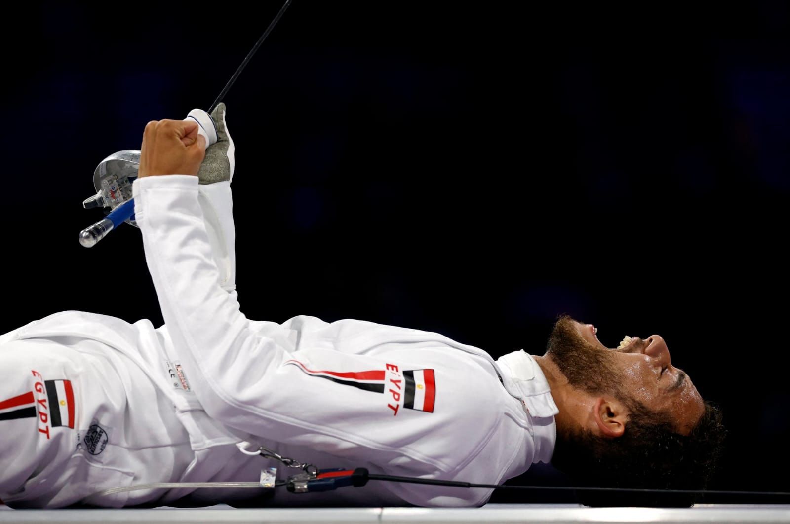 على طريقة رونالدو.. شاهد احتفال محمد السيد ببرونزية السلاح فى الأولمبياد