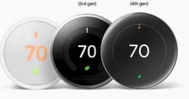 تكنولوجيا: جوجل تطلق منظم الحرارة Nest Thermostat بواجهة مستخدم محسنة وشاشة "بدون حدود"