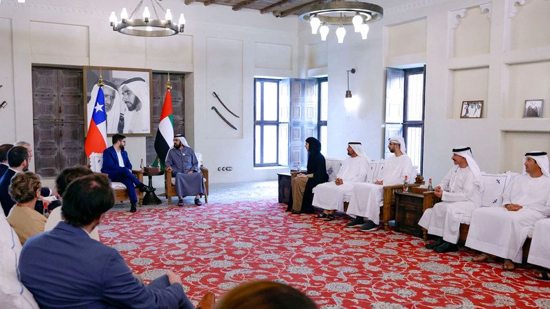 الامارات | محمد بن راشد يبحث مع رئيس تشيلي ترسيخ التعاون بين البلدين