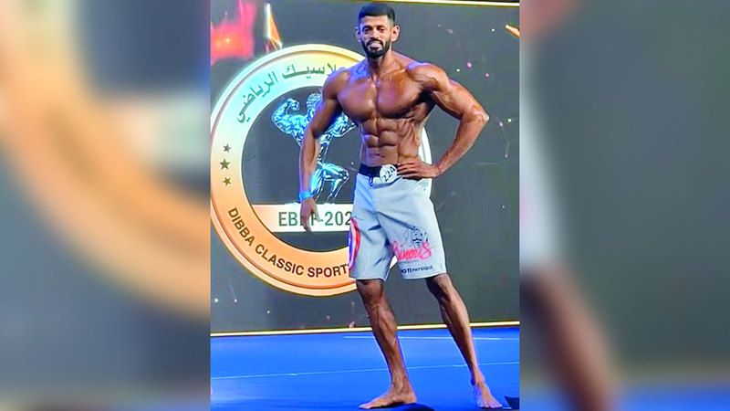 الامارات | علي ضاوي.. بطل بناء أجسام يفوز ببطولتين خلال 24 ساعة