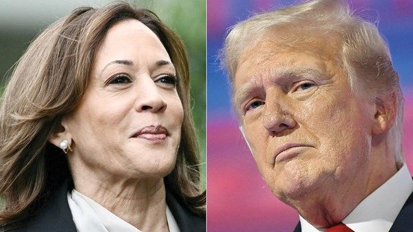 هاريس تتقدم على ترامب في أحدث استطلاع لآراء الناخبين