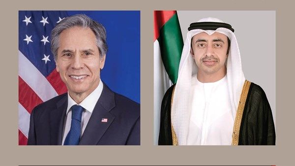 عبدالله بن زايد وبلينكن يبحثان التطورات في المنطقة