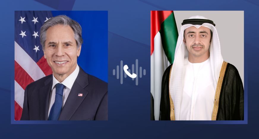 الامارات | عبدالله بن زايد وبلينكن يبحثان هاتفيا التطورات في المنطقة