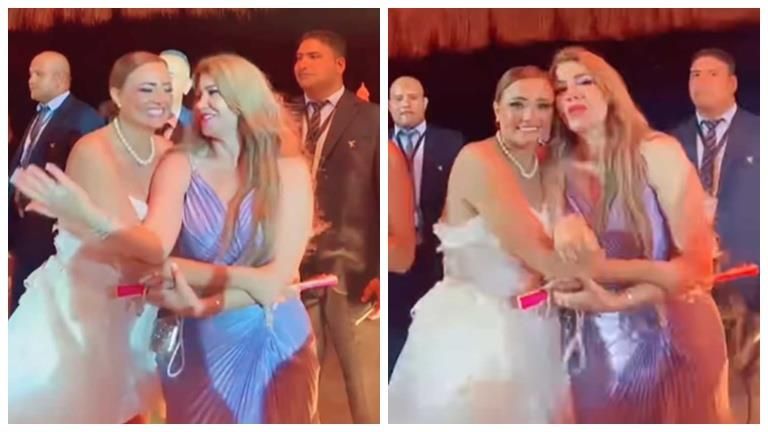 بـ الرقص والزغاريد.. لقاء سويدان في حفل زفاف الفنانة بشرى