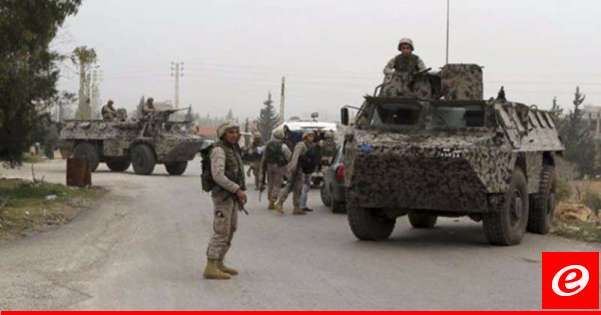 النشرة: قوة من الجيش داهمت منازل مطلوبين في حورتعلا على خلفية اشكال عائلي
