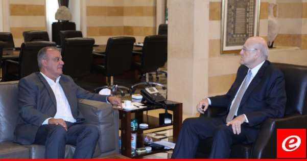 بوشكيان التقى ميقاتي: وضعناه بأجواء القطاع الصناعي ونؤكد ضرورة تنفيذ القرار 1701