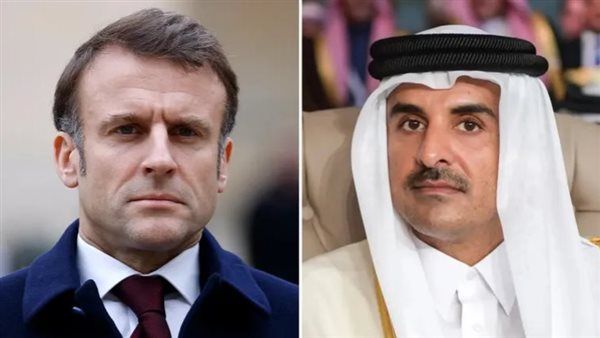 أمير قطر وماكرون يبحثان تطورات الأوضاع بغزة