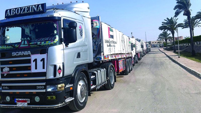 الامارات | «الفارس الشهم 3» تُنفّذ مبادرات إنسانية لإغاثة سكان غزة